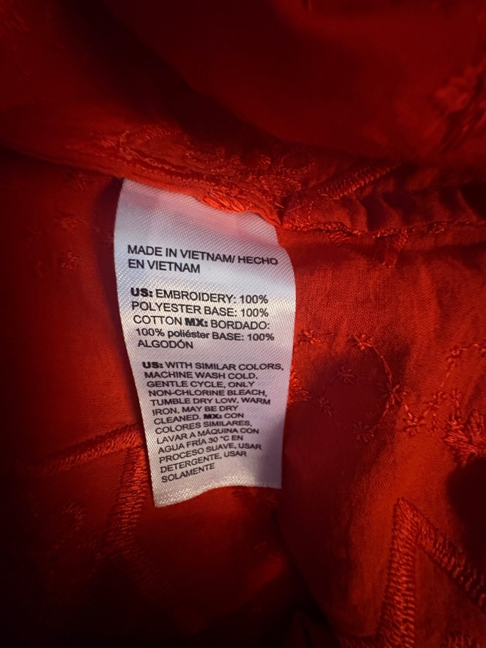 Chico's red star size 2.5 shirt - Picture 4 of 4